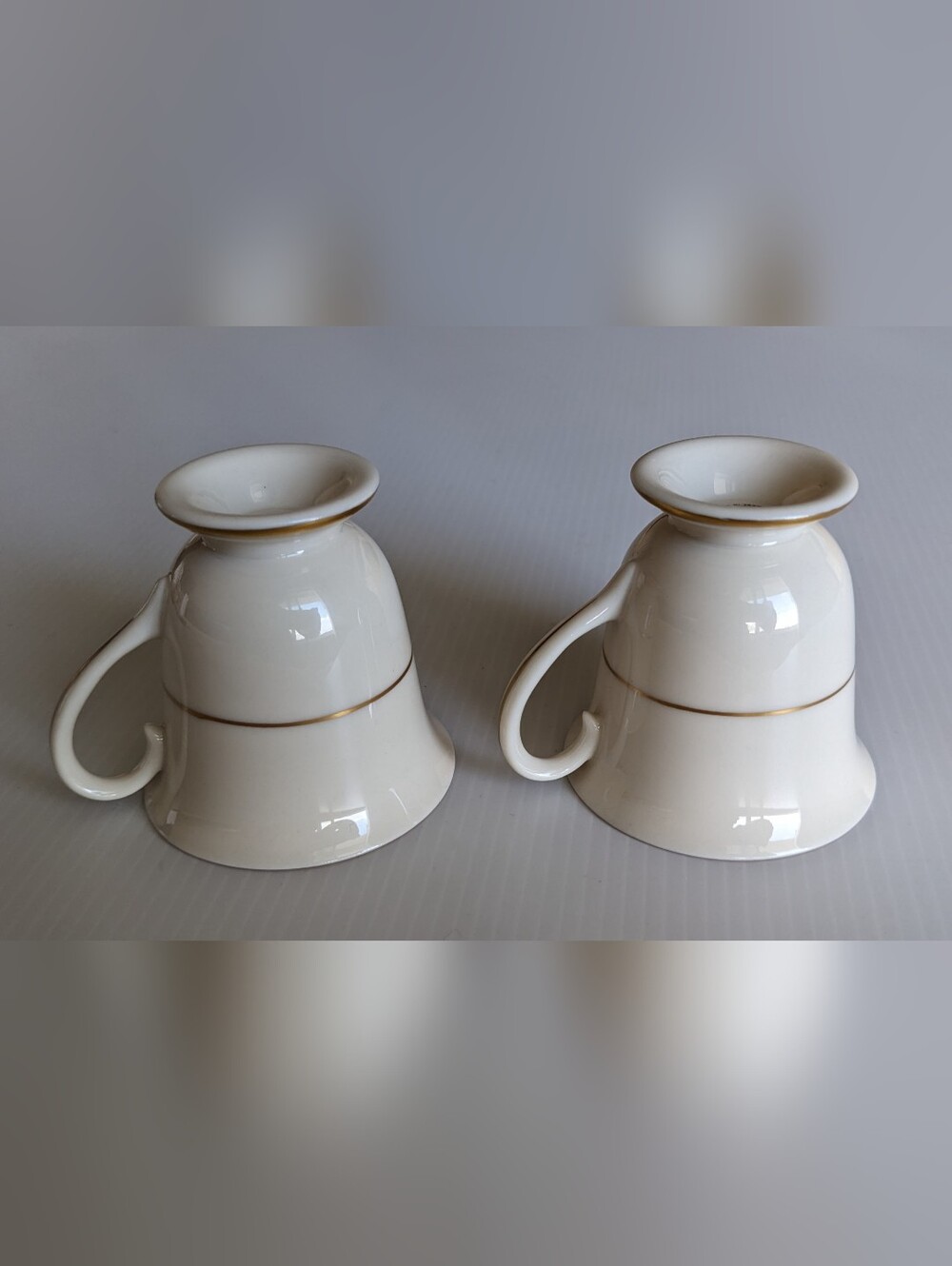 Vintage Franciscan Del Monte Demitasse Espresso Cups Set of 2 Gold Band USA - Picture 4 of 11